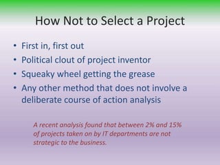 2 project initiation, identification and selection | PPT
