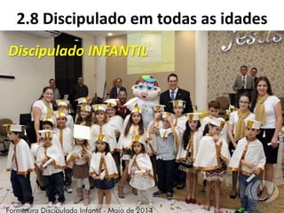 2.8 Discipulado em todas as idades
Discipulado INFANTIL
 