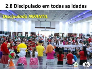 2.8 Discipulado em todas as idades
Discipulado INFANTIL
 