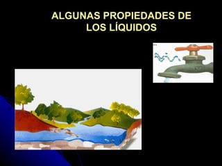 ALGUNAS PROPIEDADES DE
     LOS LÍQUIDOS
 