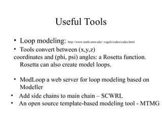 Template Based Protein Structure Modeling | PPT