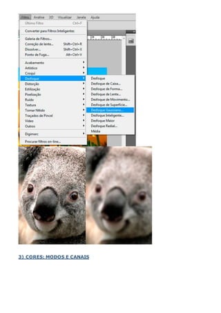 3) CORES: MODOS E CANAIS
 