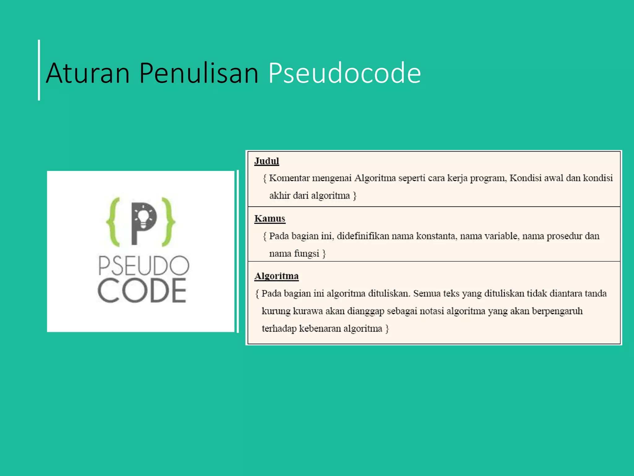 Pengertian Pseudocode | PPT