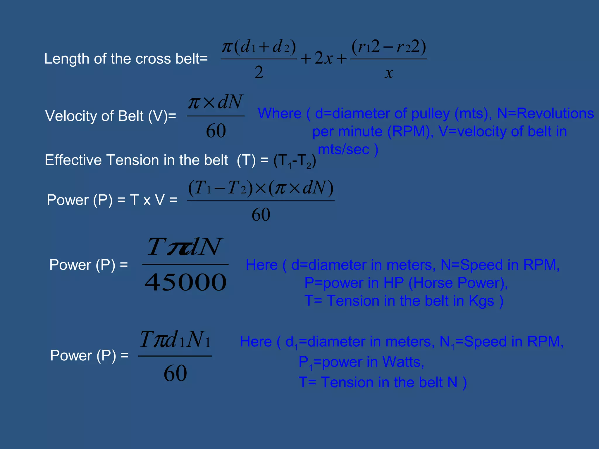 2 pulleys and belt drives | PPT