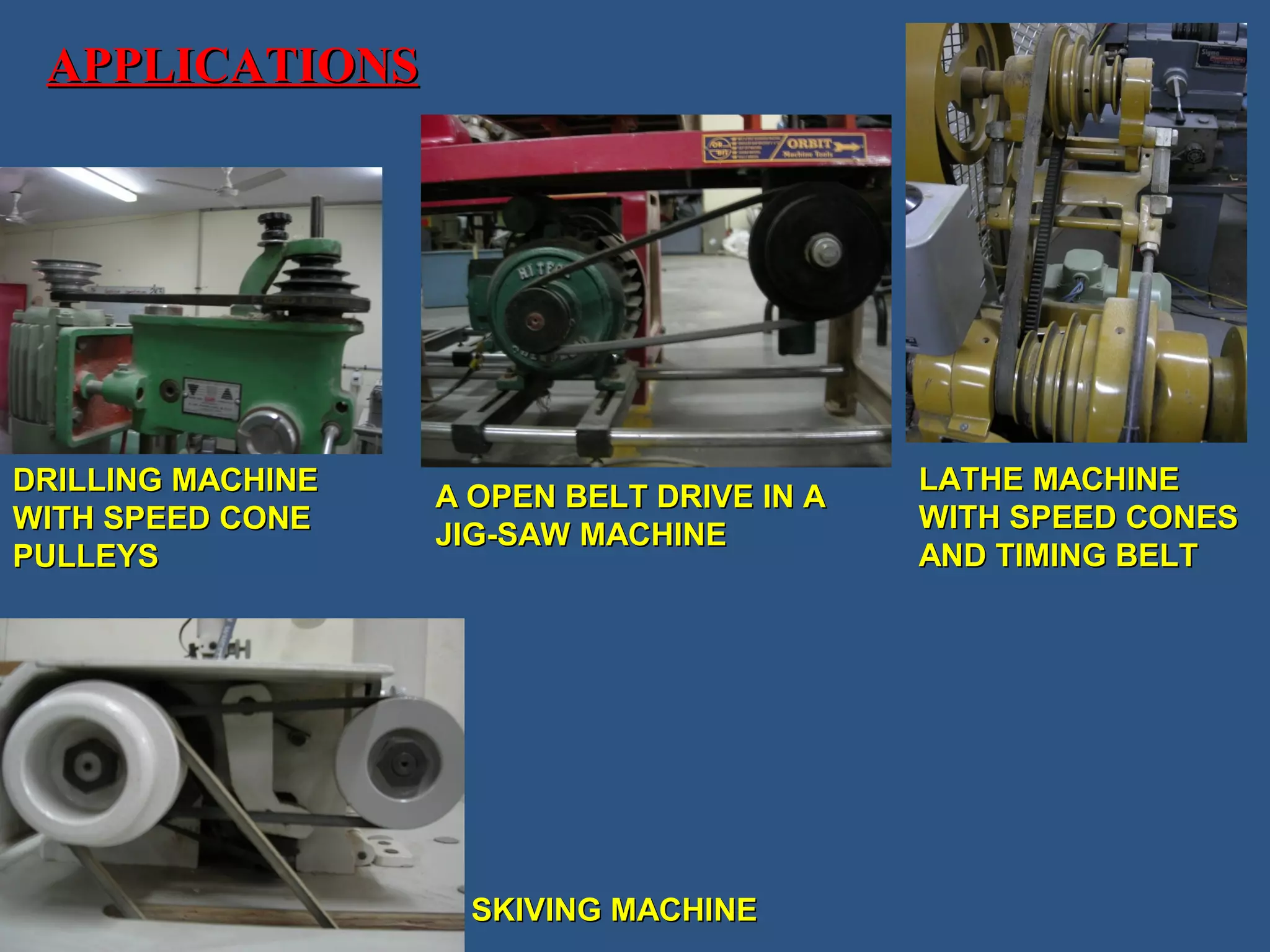 2 pulleys and belt drives PPT