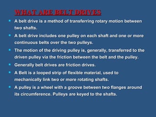 2 pulleys and belt drives | PPT