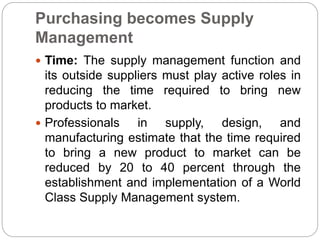 Purchasing Concepts in Logistics Management | PPTX