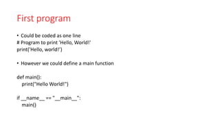 Script programming python basics - Data types- Collections | PDF