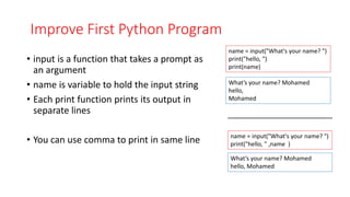 Script programming python basics - Data types- Collections | PDF