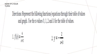 NOW IT’S YOUR
TURN!
 