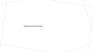 Assessment (Post-test)
 