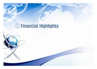 I Financial Highlights
 