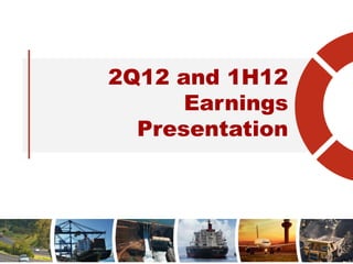 2Q12 and 1H12
Earnings
Presentation
 