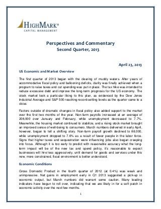 2Q 2013 NIFCU$ Perspectives and Commentary (Article)