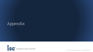 © 2021 Information Services Group, Inc. All Rights Reserved.
Appendix
 