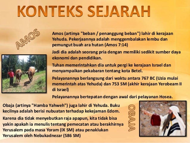 Pelajaran Sekolah SABAT Allah untuk semua bangsa (amos)