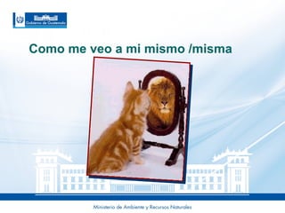 Como me veo a mi mismo /misma
 