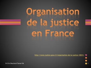 http://www.justice.gouv.fr/organisation-de-la-justice-10031/ 
Dr Eric Bouchard Tamari 06 1 
 
