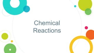 Chemical
Reactions
 