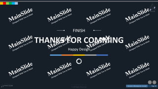 w w w . D o m a i n . c o m Page 20
www.MainSlide.com
© All Rights Reserved.
Confidential
FINISH
Happy Design
THANKS FOR COMMING
 