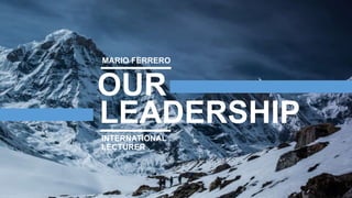 w w w . D o m a i n . c o m Page 36
www.MainSlide.com
© All Rights Reserved.
Confidential
INTERNATIONAL
LECTURER
OUR
LEADERSHIP
MARIO FERRERO
 