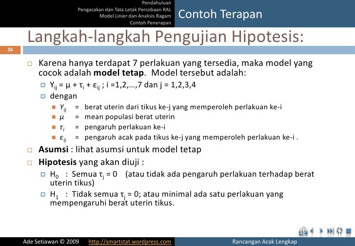 acak lengkap contoh rancangan Acak Rancangan (RAL) Lengkap