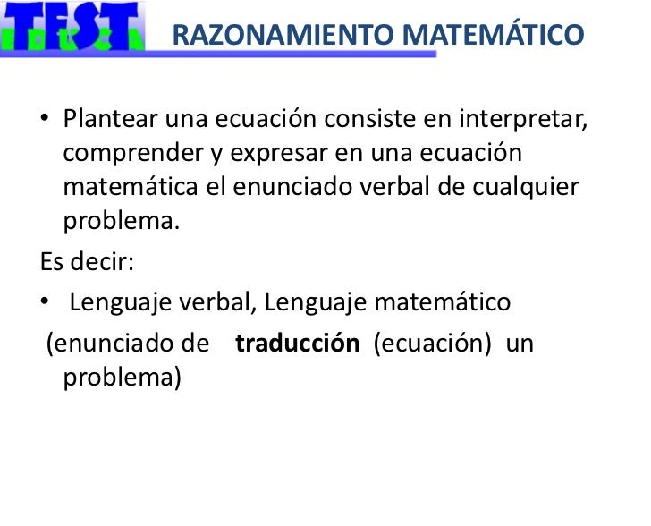 Razonamiento lógico matematico