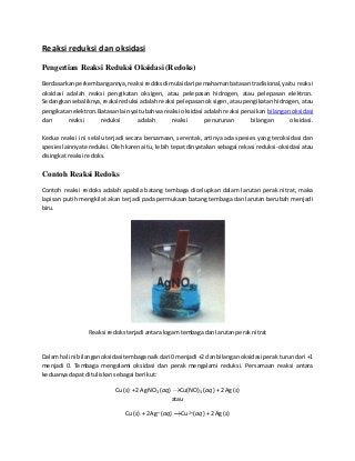 2 Reaksi Reduksi Dan Oksidasi