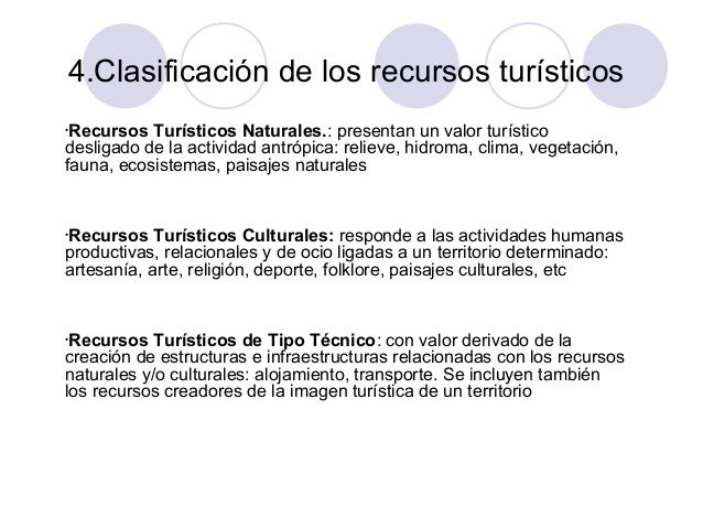 2 recursos y espacios turísticos