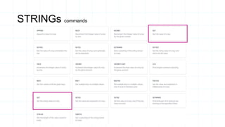STRINGs commands
 
