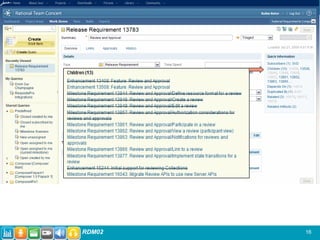 IBM Rational Software Conference 2009




                         RDM02          16
 