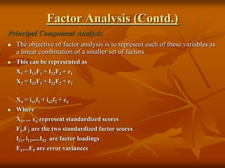 Research Methology -Factor Analyses | PPT