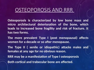 Women Rrr RESIDUAL RIDGE RESORPTION in complete denture | PPTX