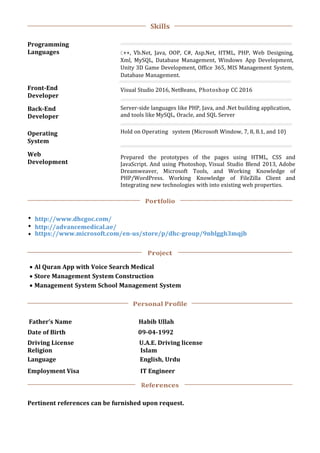Resume software engineer with letter | PDF