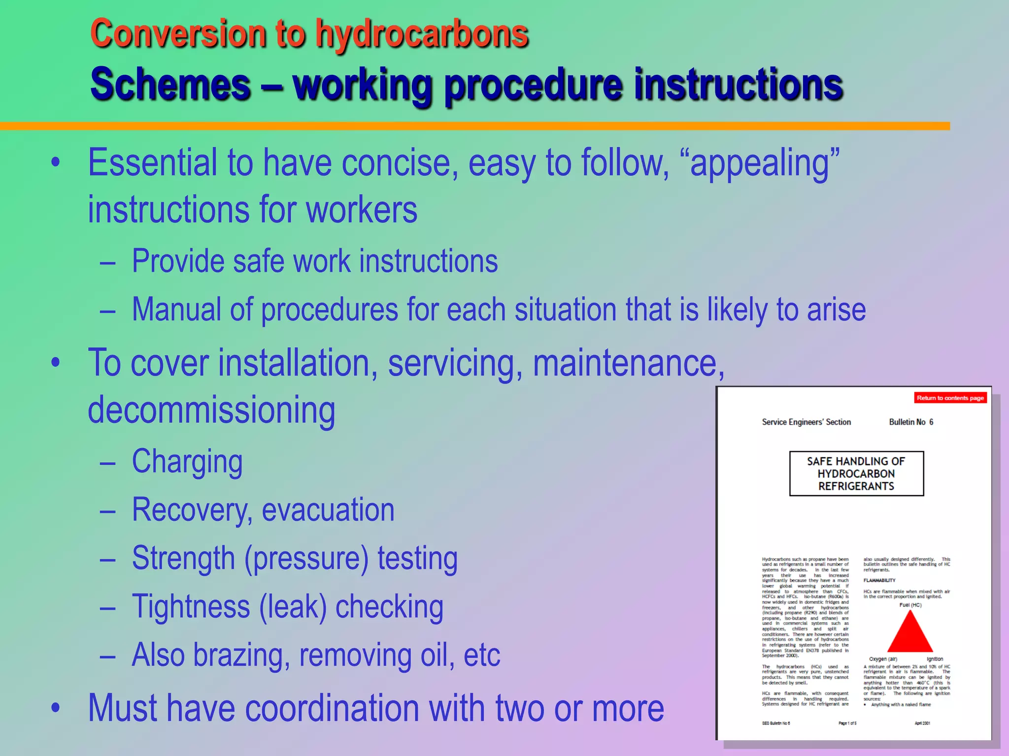 Guidelines for equipment conversion to hydrocarbon refrigerants | PDF