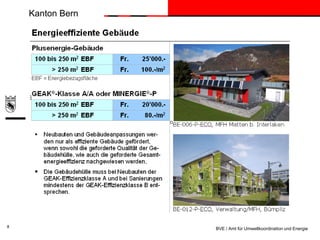 Kanton Bern

8

BVE / Amt für Umweltkoordination und Energie

 