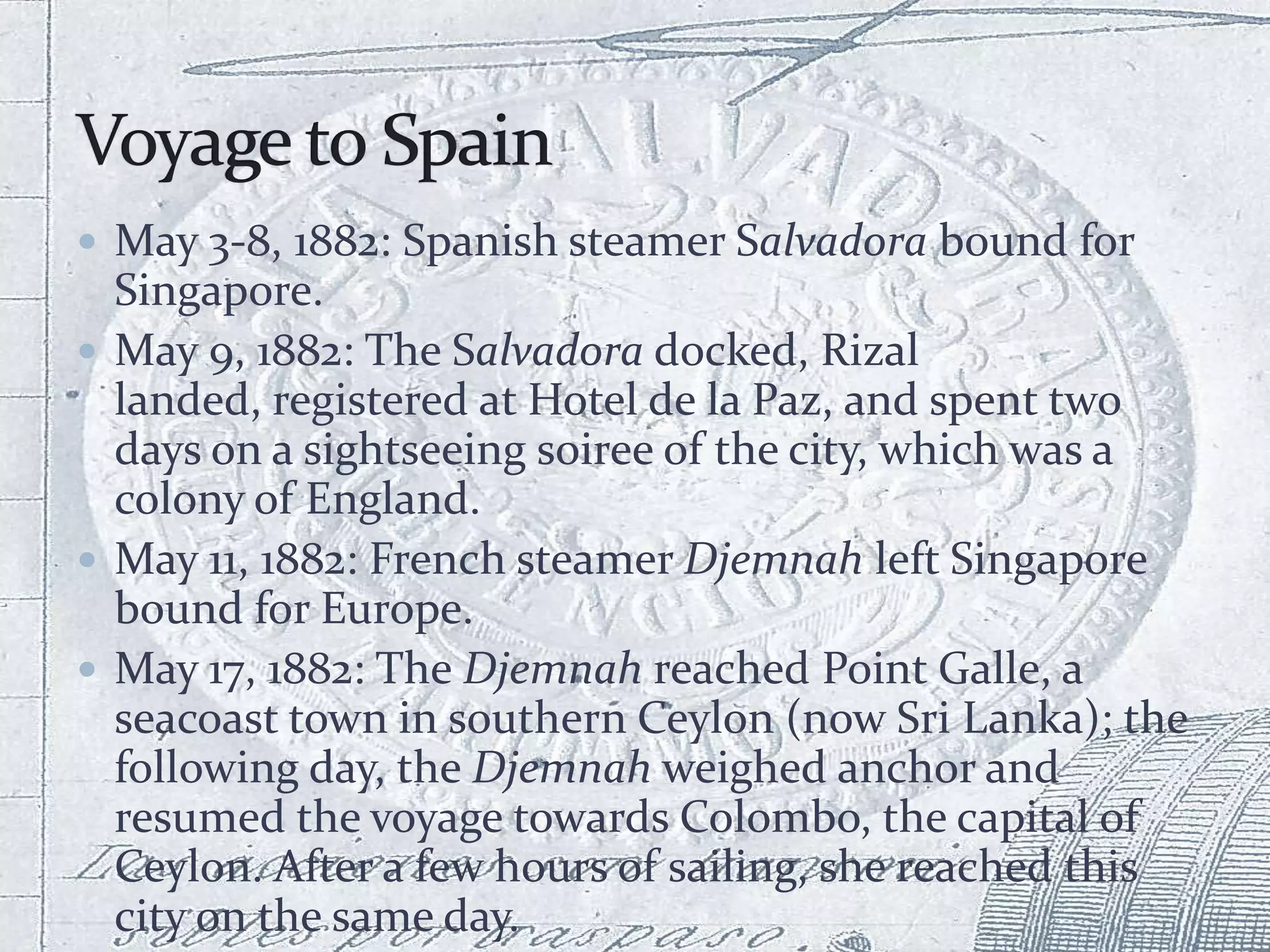 2 rizal’s first trip abroad | PPTX