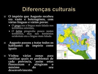 Segundo triunviratoO Segundo Triunvirato foi estabelecido em 43 a.C., na República Romana, entre Marco António, Octávio e Lépido, que haveria de se prolongar até 33 a.C.Ao contrário do primeiro triunvirato (acordo informal), o segundo triunvirato foi uma aliança política formal reconhecida pelo Senado.A luta pelo poder no Segundo Triunvirato continuou, Lépido foi afastado do poder,Em seguida Octavio vence as forças de Marco Antonio e torna-se o primeiro Imperador de Roma com  titulo de Octávio Augusto