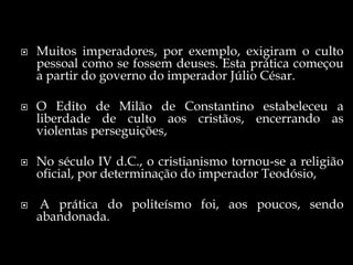 Exercito romano instrumento do poderA lealdade dos soldados de uma legião era declarada ao general que a liderava e não à sua pátria.
