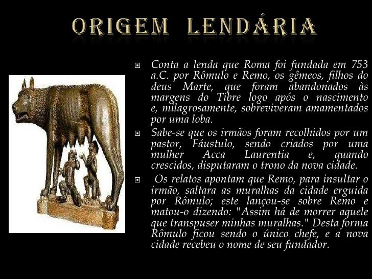 Explique A Origem De Roma Segundo A Mitologia