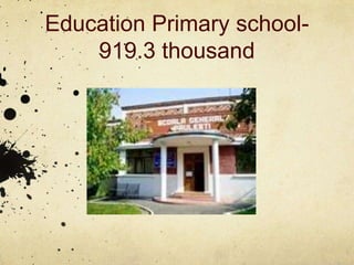 Education Primary school-
    919.3 thousand
 