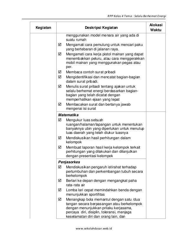 [2] rpp sd kelas 4 semester 1 selalu berhemat energi www 