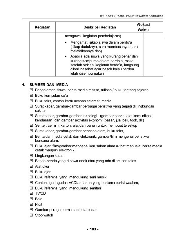 [2] rpp sd kelas 5 peristiwa dalam kehidupan