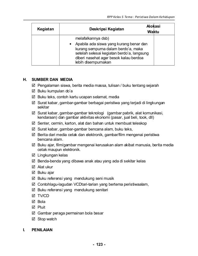 [2] rpp sd kelas 5 peristiwa dalam kehidupan