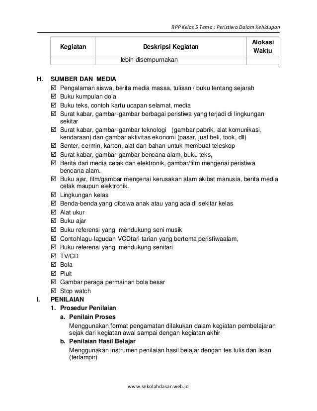 [2] rpp sd kelas 5 semester 1 peristiwa dalam kehidupan 