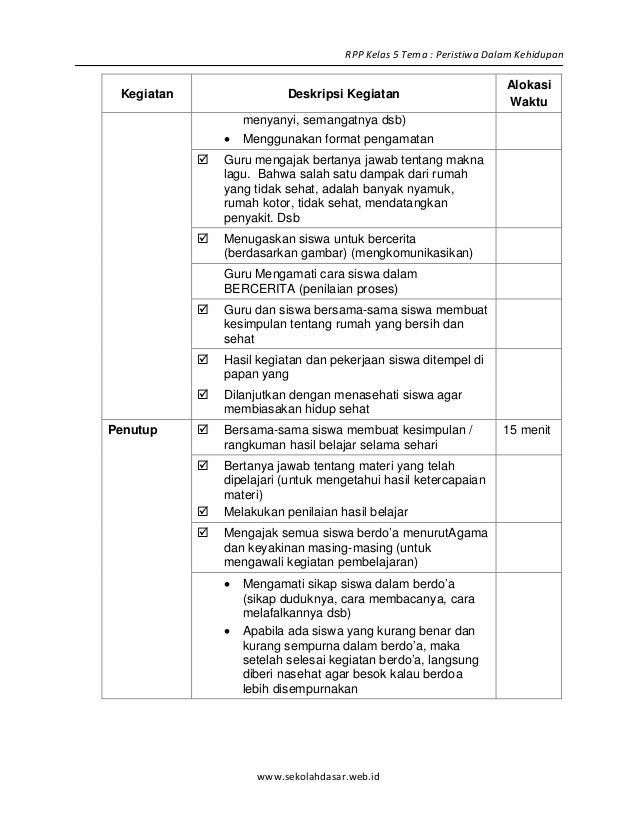 Kelas Kehidupan | 2 rpp sd kelas 5 semester 1 peristiwa dalam kehidupan Kelas Kehidupan | 2 rpp sd kelas 5 semester 1 peristiwa dalam kehidupan