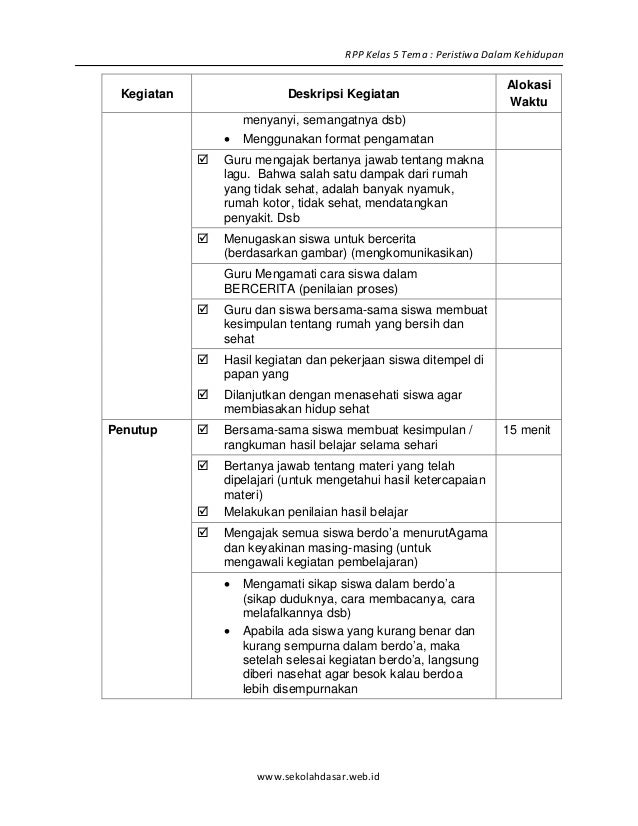 [2] rpp sd kelas 5 semester 1 peristiwa dalam kehidupan 