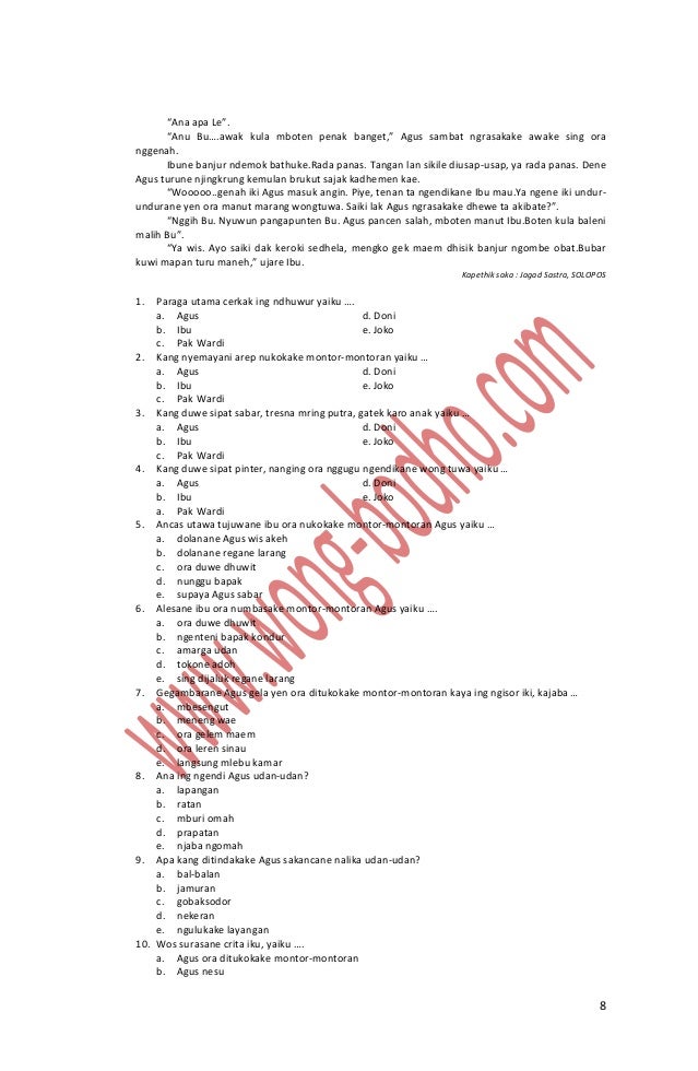 RPP Bahasa Jawa Kelas x Materi cerkak RPP Bahasa Jawa Kelas x Materi cerkak