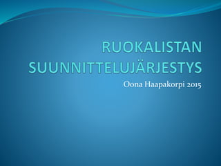 Oona Haapakorpi 2015
 