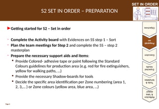 Set In Order In Office 2S - Set in order.pptx The second stage of 5S describing how to ...
